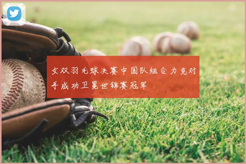 女双羽毛球决赛中国队组合力克对手成功卫冕世锦赛冠军